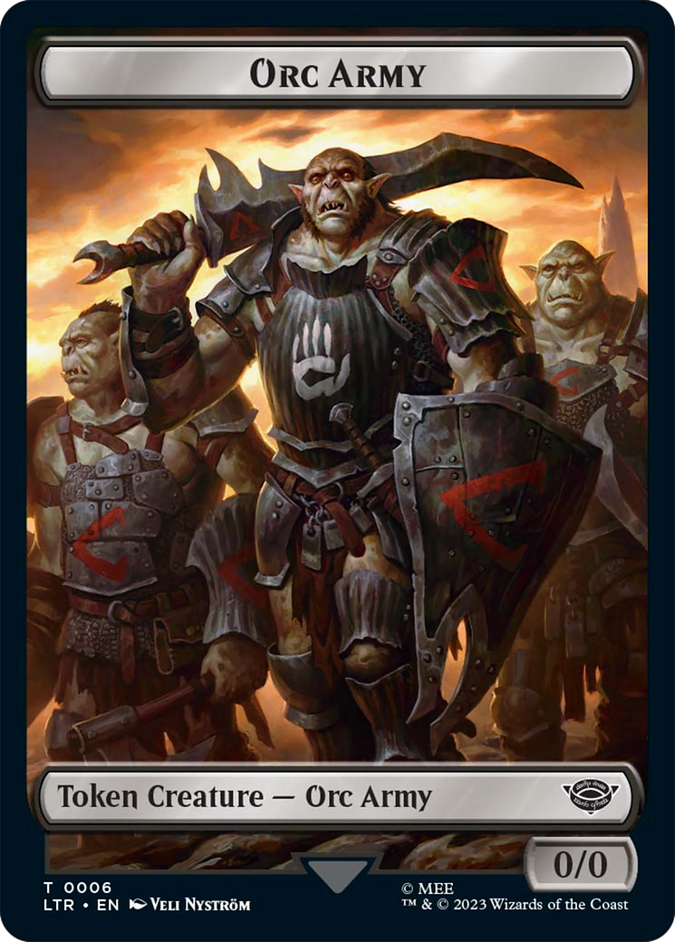 Food (10) // Orc Army (06) Double-Sided Token [The Lord of the Rings: Tales of Middle-Earth Tokens] | Cards and Coasters CA