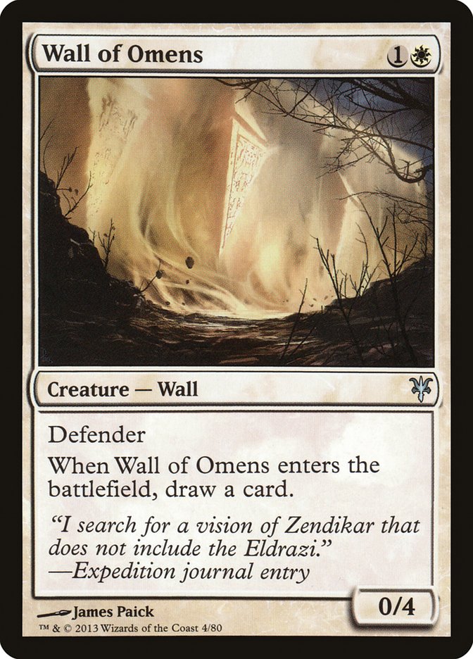 Wall of Omens [Duel Decks: Sorin vs. Tibalt] | Cards and Coasters CA