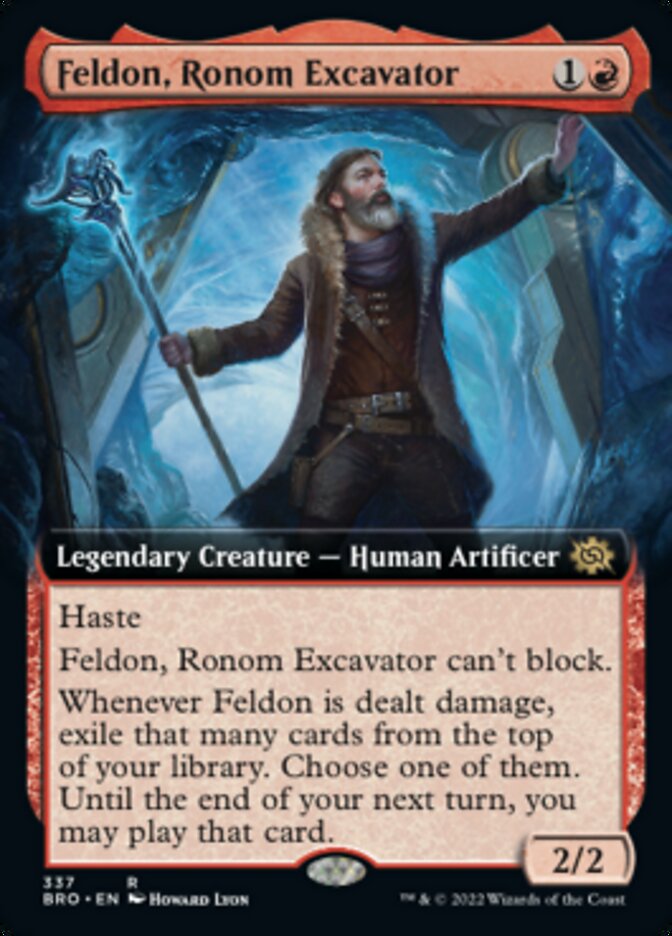 Feldon, Ronom Excavator (Extended Art) [The Brothers' War] | Cards and Coasters CA