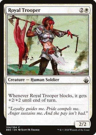 Royal Trooper [Battlebond] | Cards and Coasters CA