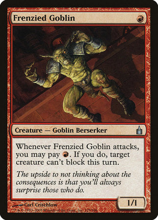 Frenzied Goblin [Ravnica: City of Guilds] | Cards and Coasters CA