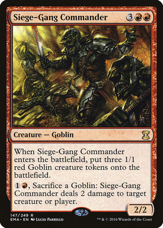 Siege-Gang Commander [Eternal Masters] | Cards and Coasters CA