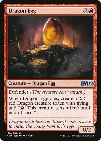 Dragon Egg [Core Set 2019] | Cards and Coasters CA