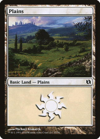 Plains (37) [Duel Decks: Elspeth vs. Tezzeret] | Cards and Coasters CA