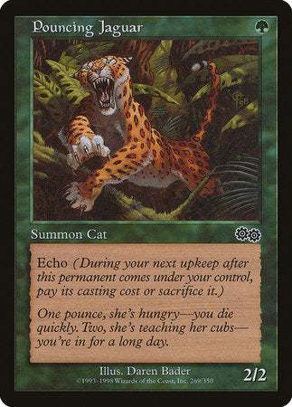 Pouncing Jaguar [Urza's Saga] | Cards and Coasters CA