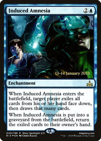 Induced Amnesia [Rivals of Ixalan Promos] | Cards and Coasters CA