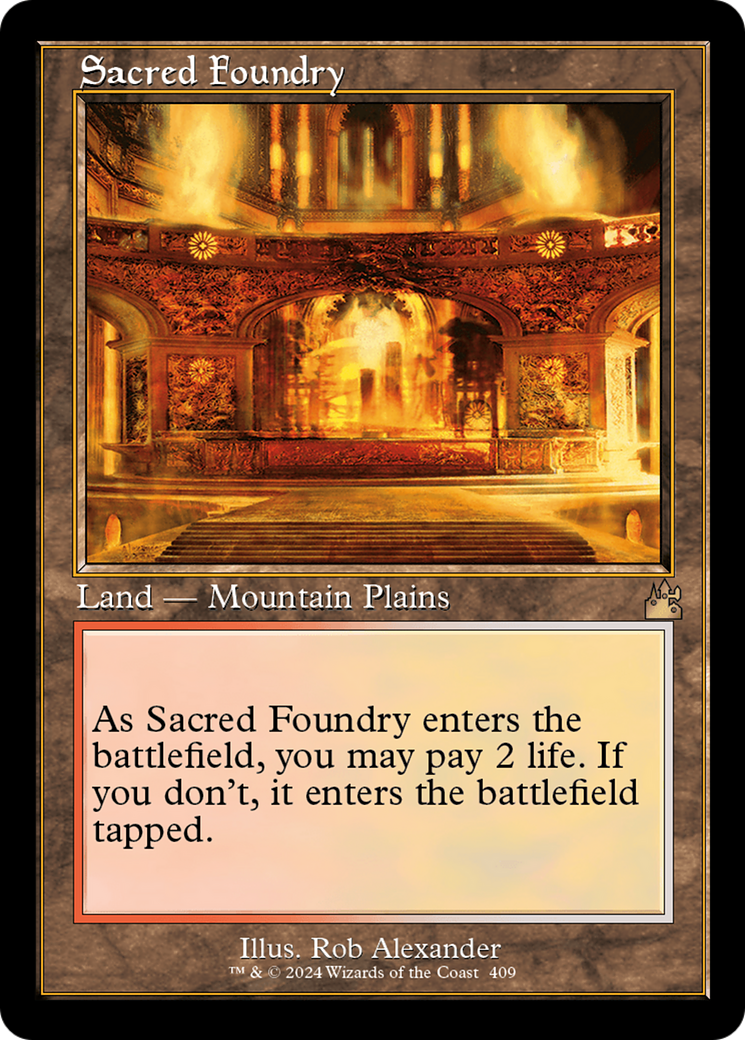 Sacred Foundry (Retro) [Ravnica Remastered] | Cards and Coasters CA