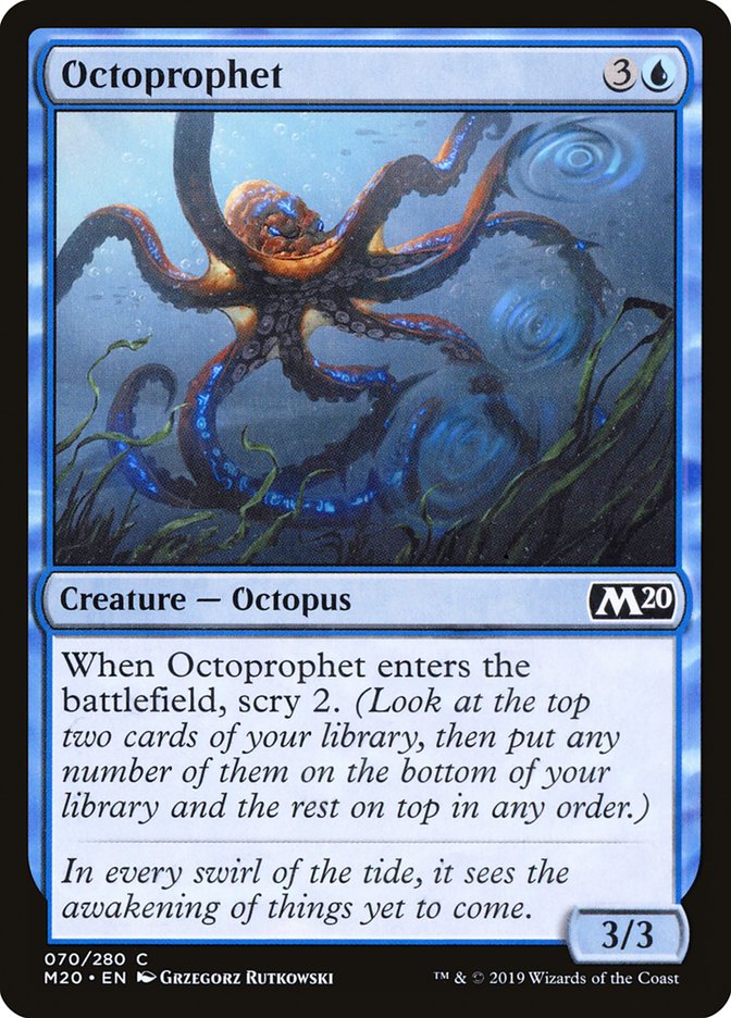 Octoprophet [Core Set 2020] | Cards and Coasters CA