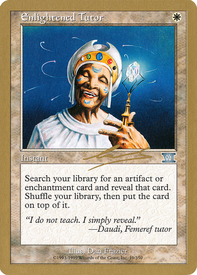 Enlightened Tutor (Nicolas Labarre) [World Championship Decks 2000] | Cards and Coasters CA