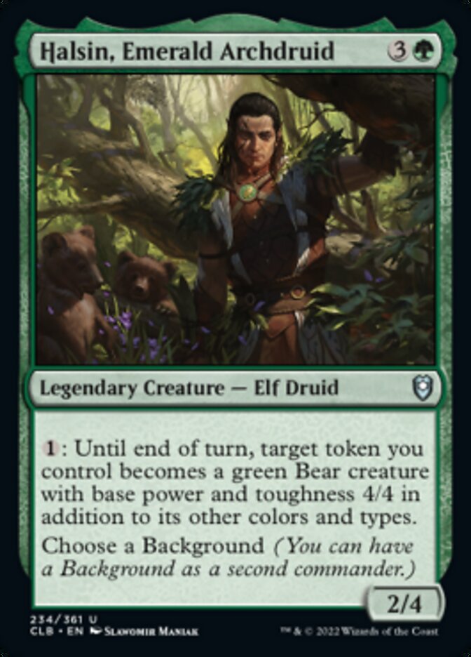 Halsin, Emerald Archdruid [Commander Legends: Battle for Baldur's Gate] | Cards and Coasters CA