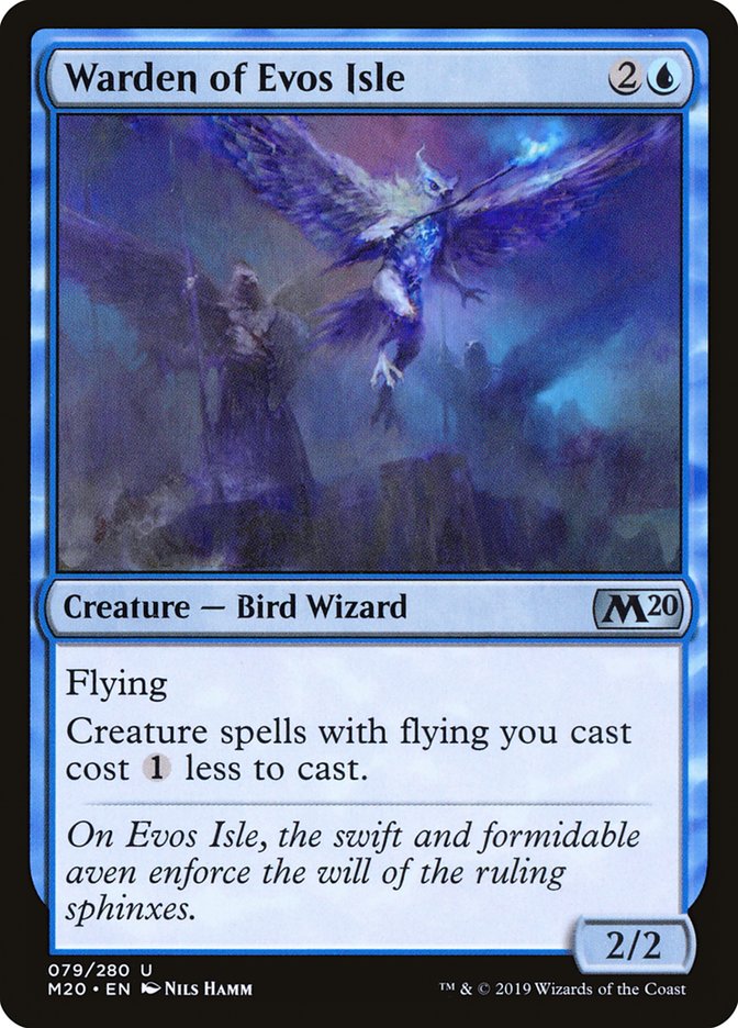 Warden of Evos Isle [Core Set 2020] | Cards and Coasters CA