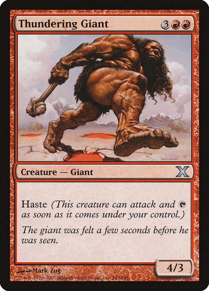 Thundering Giant [Tenth Edition] | Cards and Coasters CA