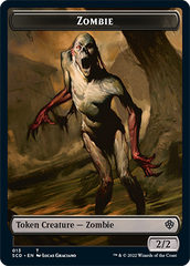 Ogre // Zombie Double-Sided Token [Starter Commander Decks] | Cards and Coasters CA