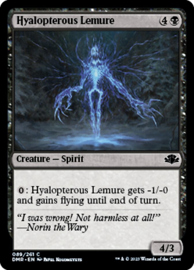 Hyalopterous Lemure [Dominaria Remastered] | Cards and Coasters CA