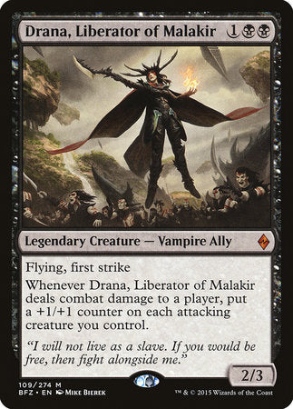 Drana, Liberator of Malakir [Battle for Zendikar] | Cards and Coasters CA