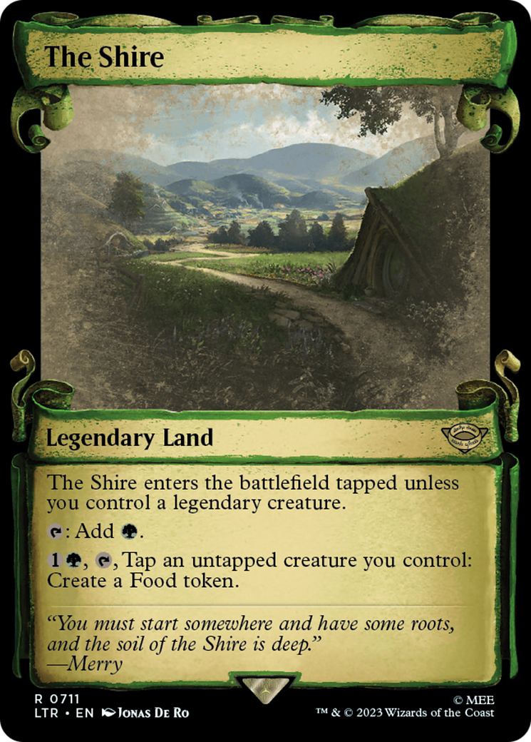 The Shire [The Lord of the Rings: Tales of Middle-Earth Showcase Scrolls] | Cards and Coasters CA