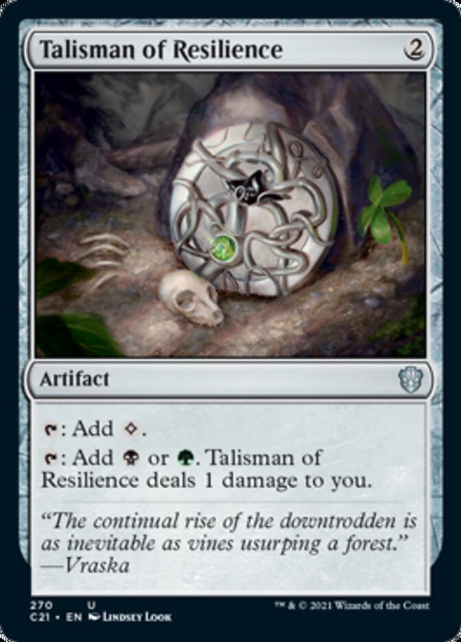 Talisman of Resilience [Commander 2021] | Cards and Coasters CA