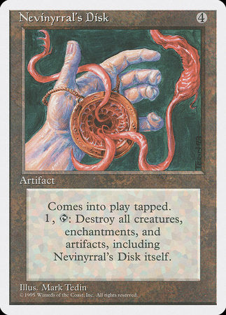 Nevinyrral's Disk [Fourth Edition] | Cards and Coasters CA