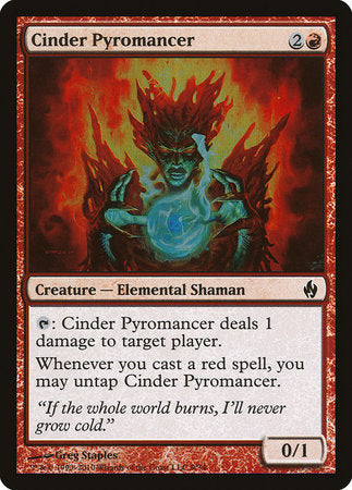 Cinder Pyromancer [Premium Deck Series: Fire and Lightning] | Cards and Coasters CA