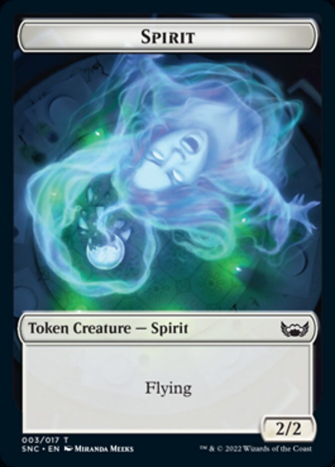 Spirit Token [Streets of New Capenna Tokens] | Cards and Coasters CA