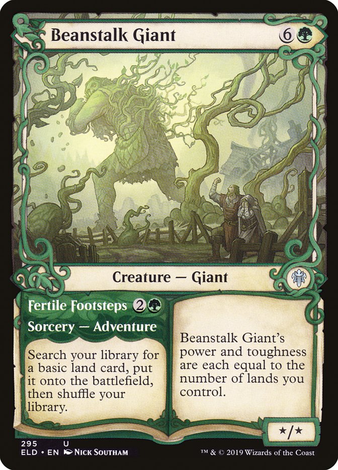 Beanstalk Giant // Fertile Footsteps (Showcase) [Throne of Eldraine] | Cards and Coasters CA
