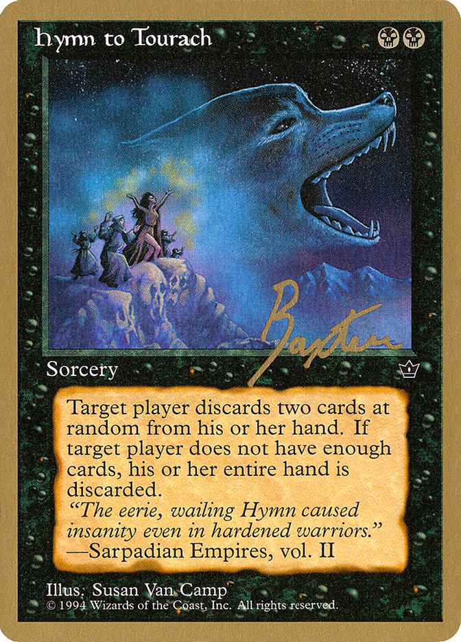 Hymn to Tourach (Wolf) (George Baxter) [Pro Tour Collector Set] | Cards and Coasters CA