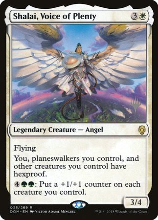 Shalai, Voice of Plenty [Dominaria Promos] | Cards and Coasters CA