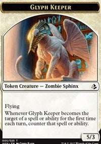 Glyph Keeper // Warrior Token [Amonkhet Tokens] | Cards and Coasters CA