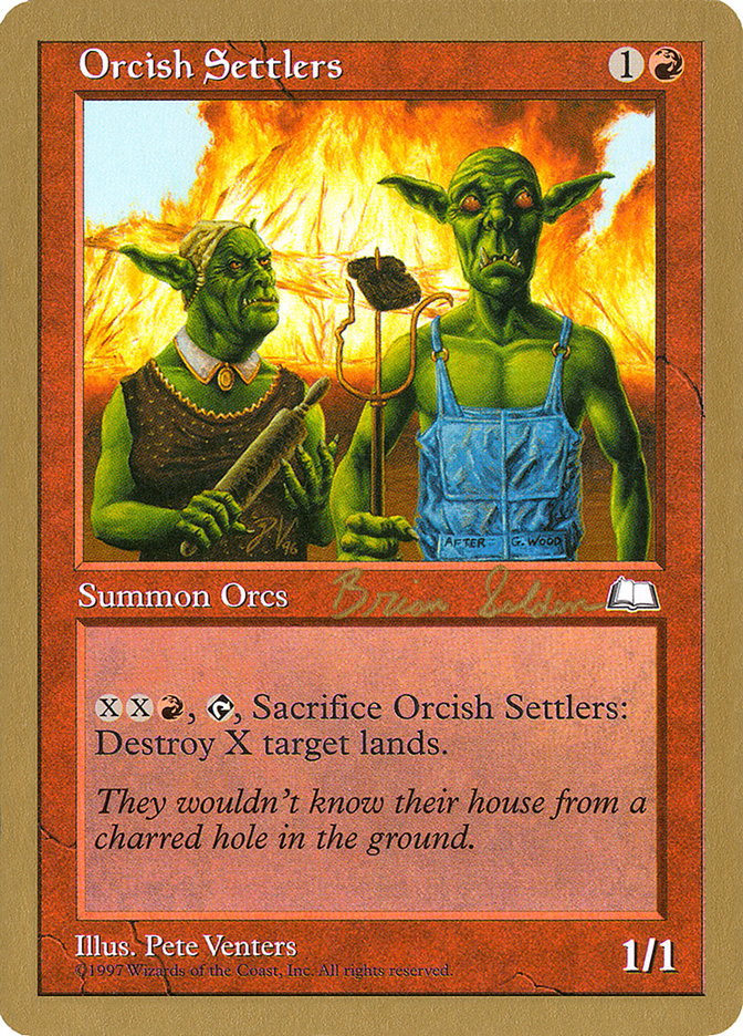 Orcish Settlers (Brian Selden) [World Championship Decks 1998] | Cards and Coasters CA