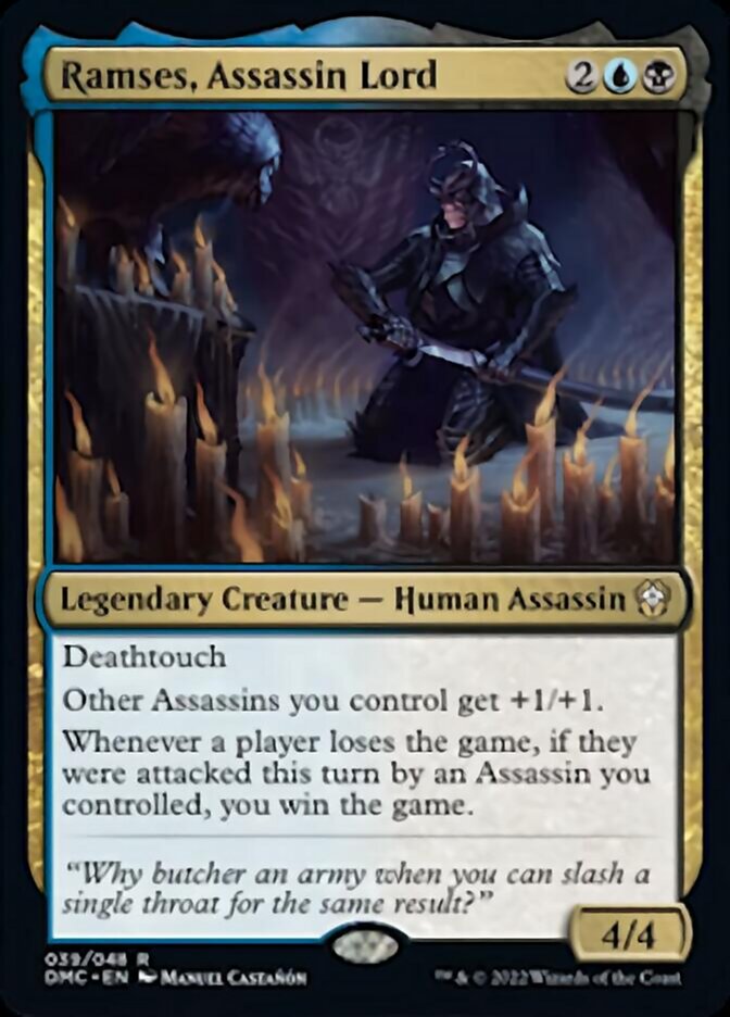 Ramses, Assassin Lord [Dominaria United Commander] | Cards and Coasters CA