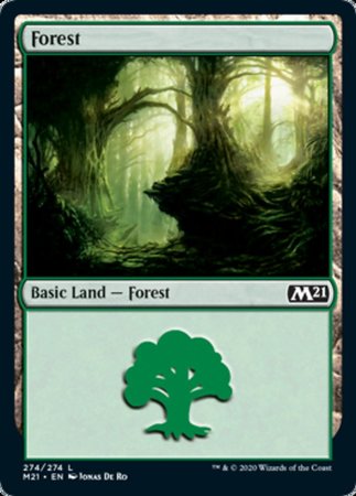 Forest (274) [Core Set 2021] | Cards and Coasters CA