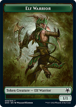 Bird Illusion // Elf Warrior Double-Sided Token [Game Night: Free-for-All Tokens] | Cards and Coasters CA