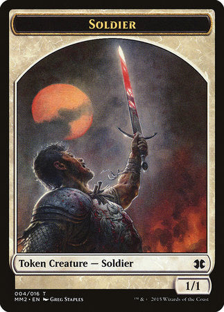 Soldier Token [Modern Masters 2015 Tokens] | Cards and Coasters CA