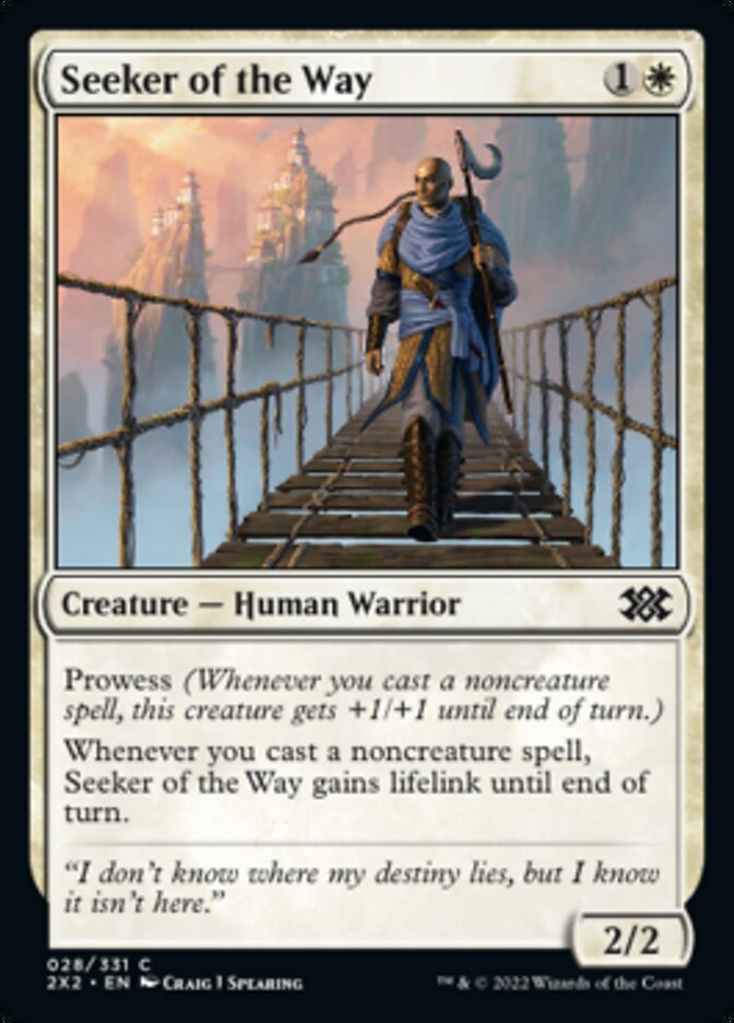 Seeker of the Way [Double Masters 2022] | Cards and Coasters CA