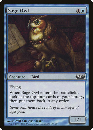Sage Owl [Magic 2010] | Cards and Coasters CA