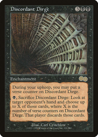 Discordant Dirge [Urza's Saga] | Cards and Coasters CA