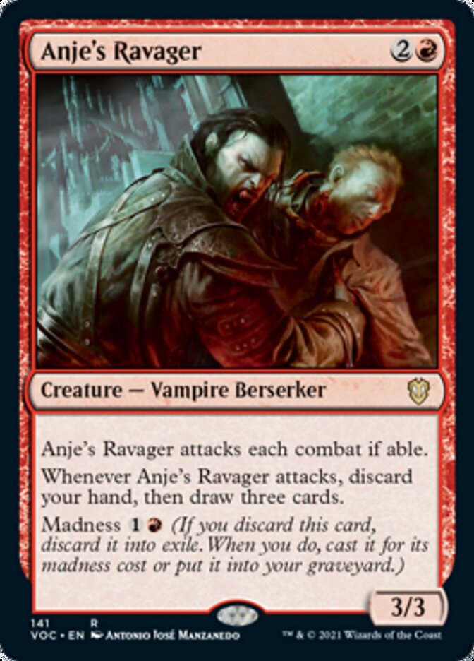 Anje's Ravager [Innistrad: Crimson Vow Commander] | Cards and Coasters CA