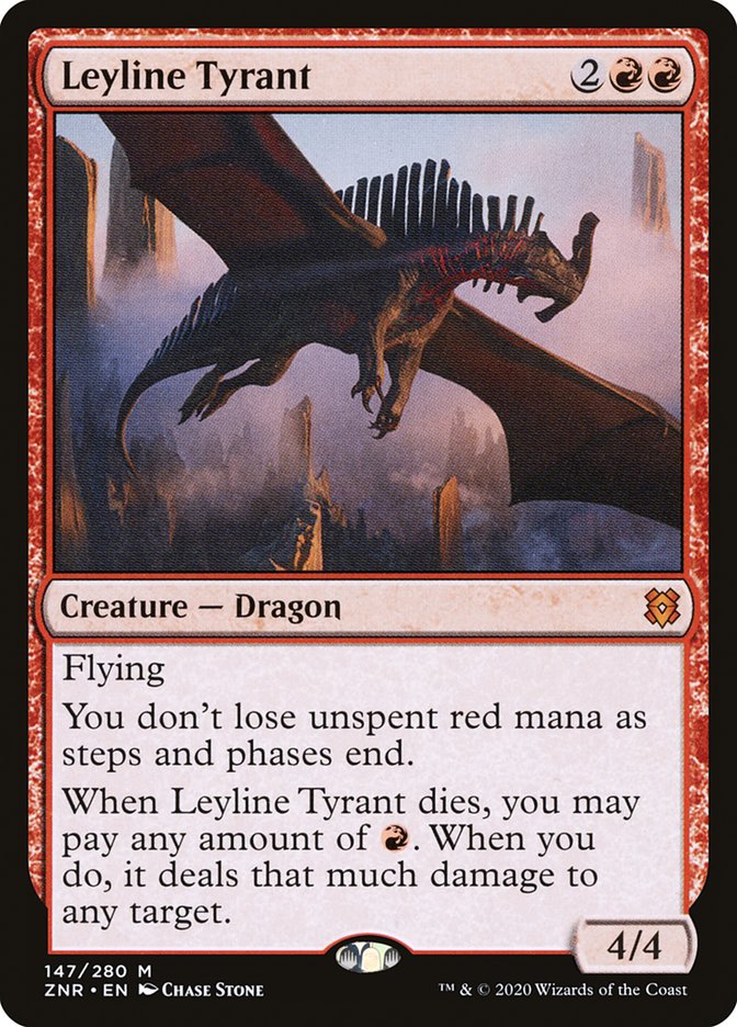 Leyline Tyrant [Zendikar Rising] | Cards and Coasters CA
