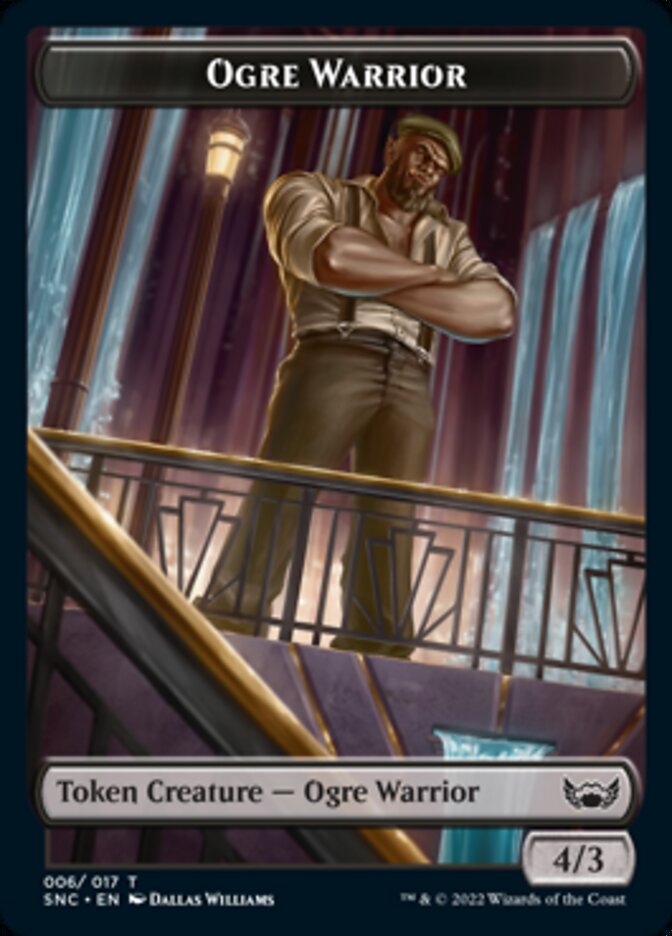 Ogre Warrior // Angel Double-sided Token [Streets of New Capenna Tokens] | Cards and Coasters CA