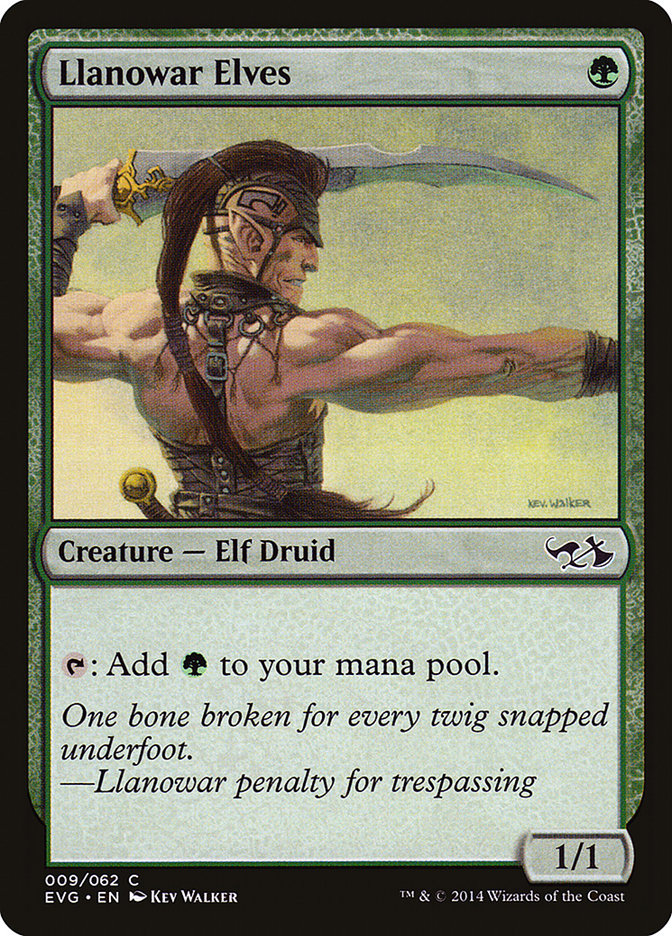 Llanowar Elves (Elves vs. Goblins) [Duel Decks Anthology] | Cards and Coasters CA