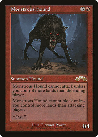 Monstrous Hound [Exodus] | Cards and Coasters CA