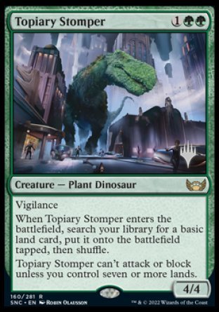 Topiary Stomper (Promo Pack) [Streets of New Capenna Promos] | Cards and Coasters CA