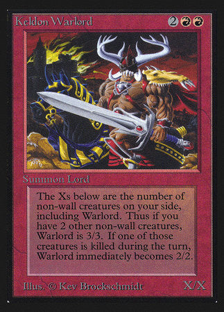 Keldon Warlord (IE) [Intl. Collectors’ Edition] | Cards and Coasters CA