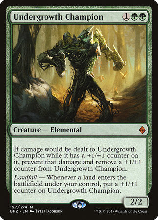 Undergrowth Champion [Battle for Zendikar] | Cards and Coasters CA