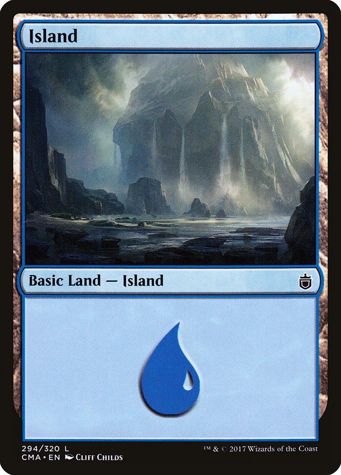 Island (294) [Commander Anthology] | Cards and Coasters CA