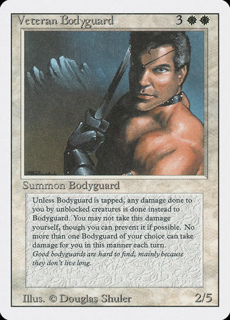 Veteran Bodyguard [Revised Edition] | Cards and Coasters CA