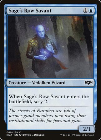 Sage's Row Savant [Ravnica Allegiance] | Cards and Coasters CA