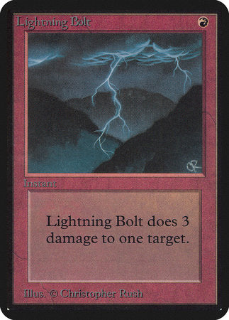 Lightning Bolt [Limited Edition Alpha] | Cards and Coasters CA