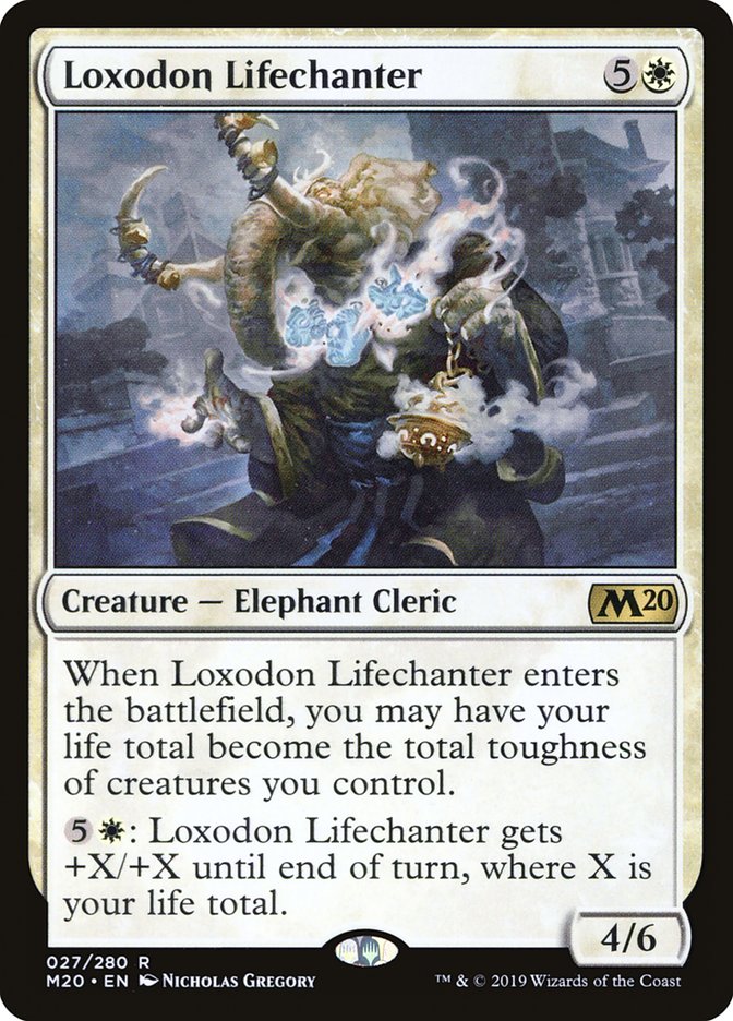 Loxodon Lifechanter [Core Set 2020] | Cards and Coasters CA