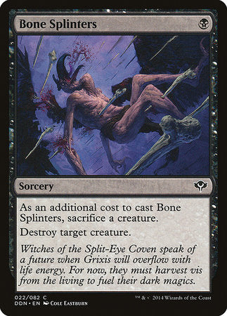 Bone Splinters [Duel Decks: Speed vs. Cunning] | Cards and Coasters CA